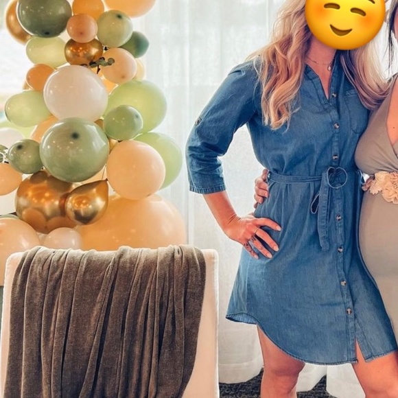 Denim tie Dress - Picture 2 of 2